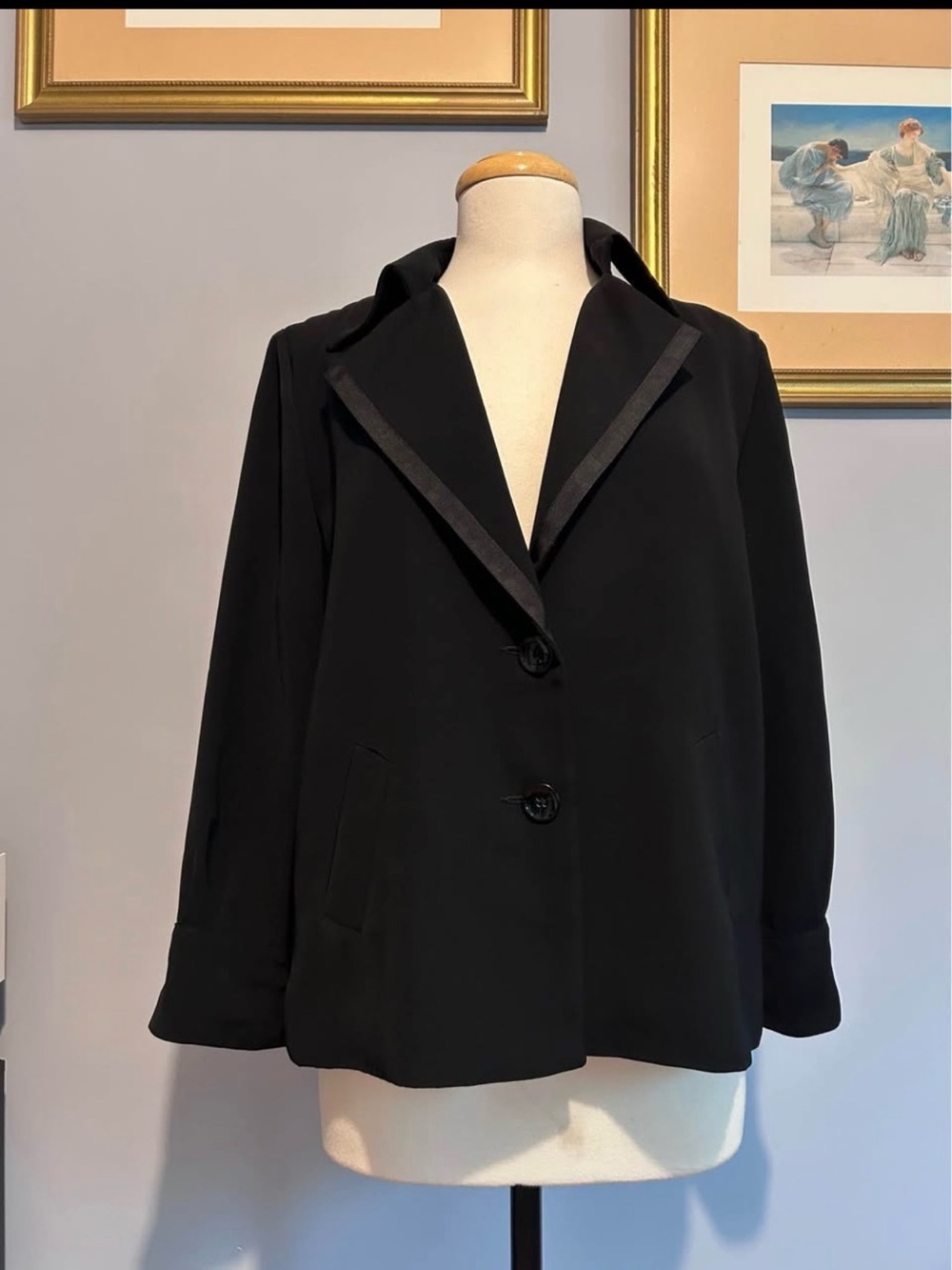 Women’s Black Tailored Jacket - Classic Minimalist Blazer